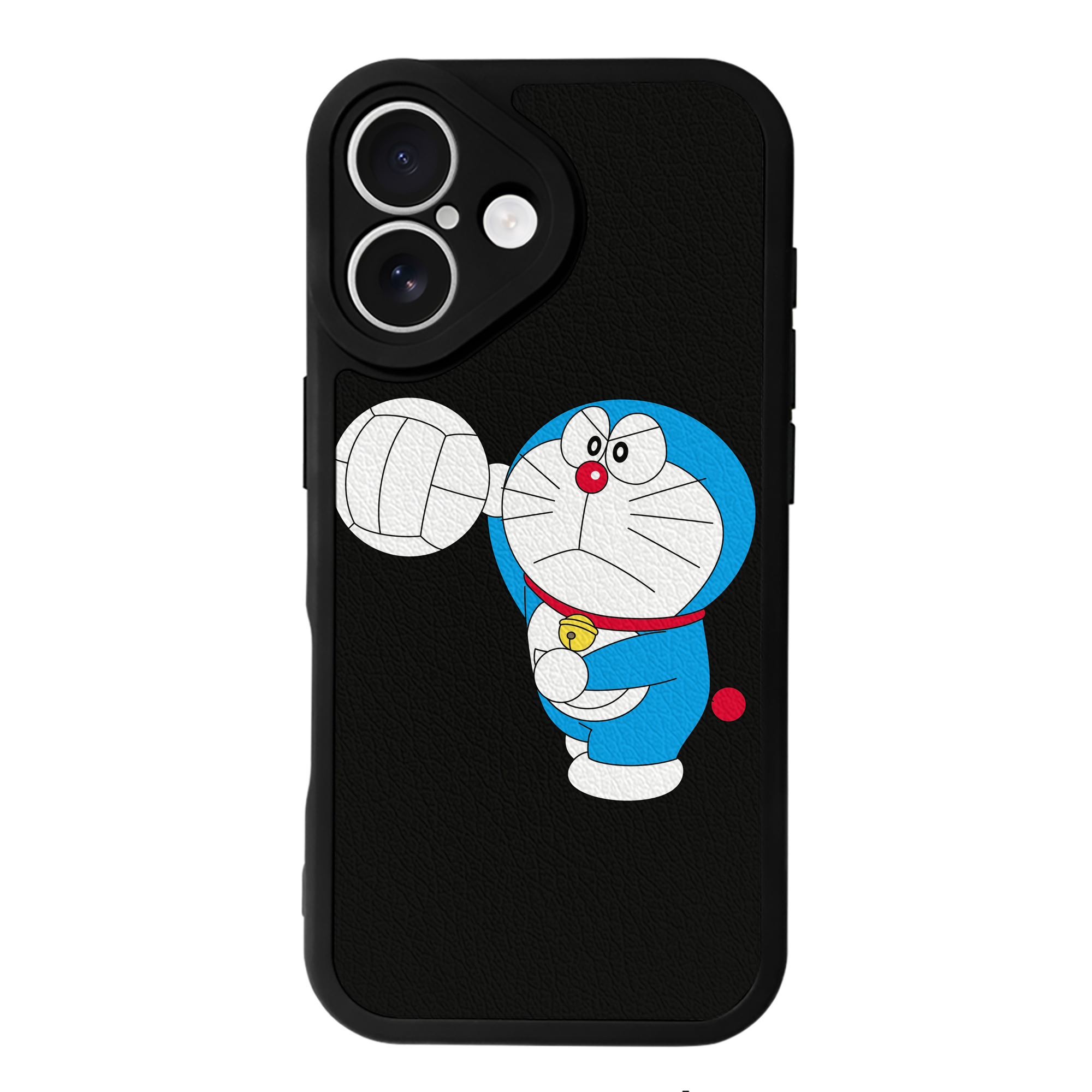（画像用） ドラえもん Doraemon 【iPhone 16シリーズ対応】シリコンスマホケース（レザー調） 材質：シリコン